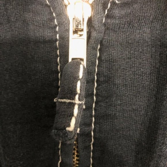 TRUE RELIGION BLACK CLASSIC HOODIE SIZE LARGE - Picture 5 of 10